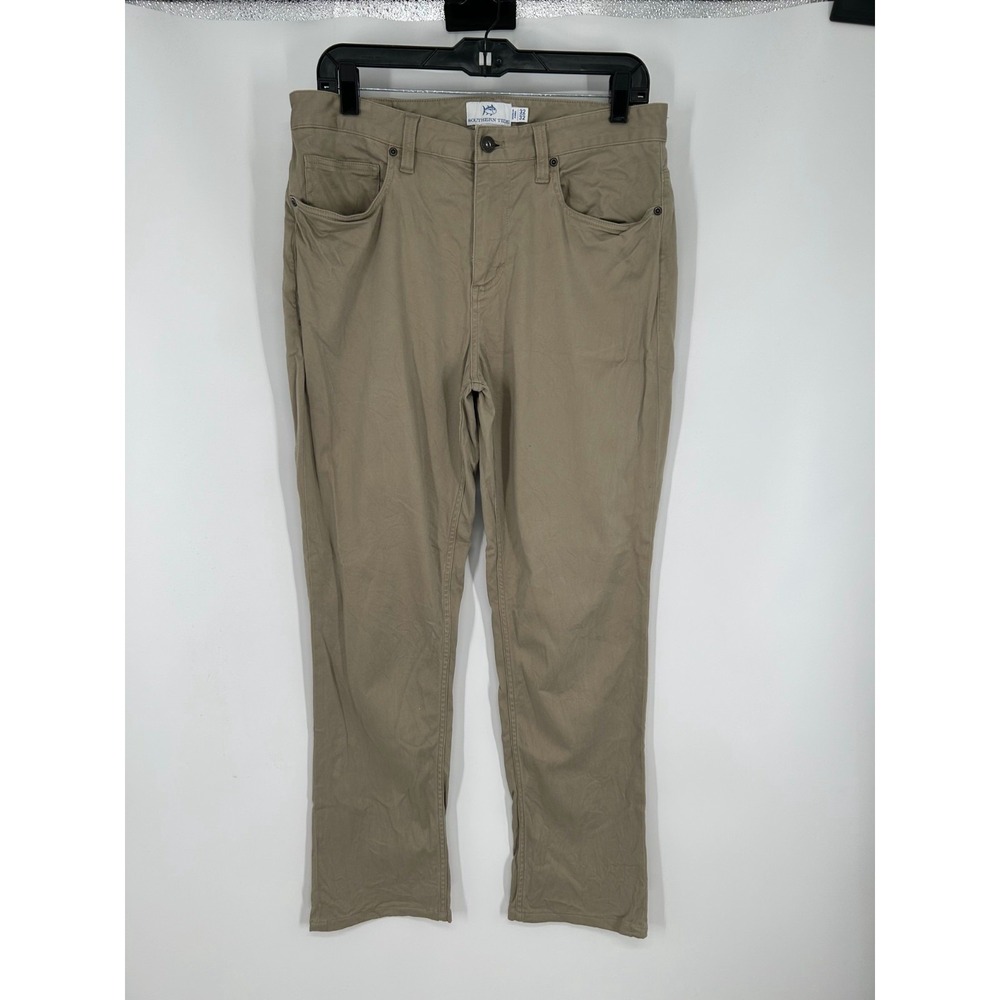 Southern Tide Sullivan Chino Pants Men's 32x32 Khaki Tan Straight Leg 5‎ Pocket